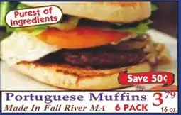 DeMoulas Market Basket Portuguese Muffins offer