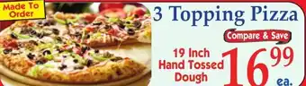 3 Topping Pizza