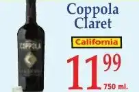 DeMoulas Market Basket Coppola Claret offer