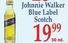 DeMoulas Market Basket Johnnie Walker Blue Label Scotch offer
