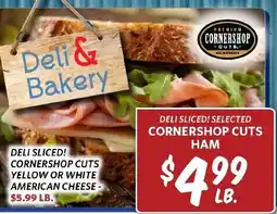 Breaux Mart Deli Sliced! Selected Cornershop Cuts Ham offer