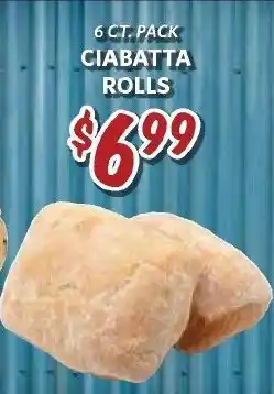 Breaux Mart Ciabatta Rolls offer