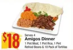 Amigos United Amigos Dinner offer