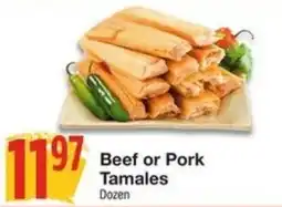 Amigos United Beef or Pork Tamales offer