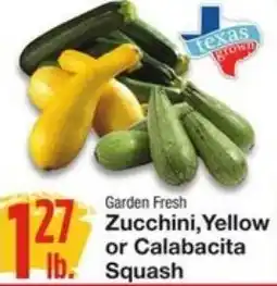 Amigos United Garden Fresh Zucchini, Yellow or Calabacita Squash offer