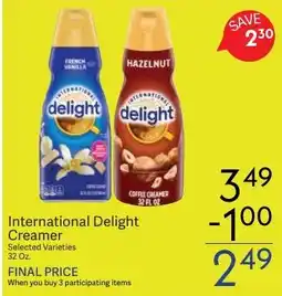 Riesbeck International Delight Creamer offer