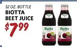 Breaux Mart Biotta beet juice offer