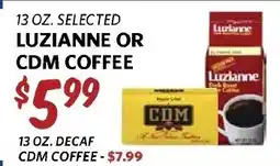 Breaux Mart Luzianne or Cdm Coffee offer