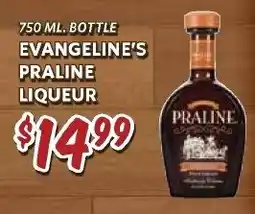 Breaux Mart Evangeline's Praline Liqueur offer
