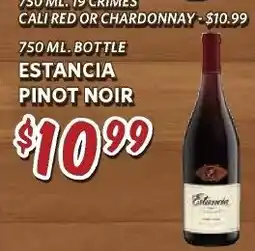 Breaux Mart Estancia Pinot Noir offer