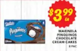 Ideal Market Marinela Pinguinos Chocolate Cream Cakes offer