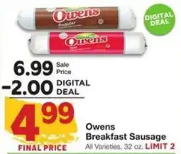 Amigos United Owens Breakfast Sausage offer