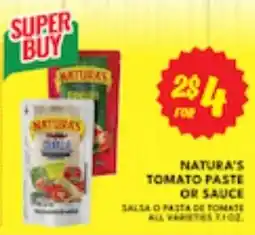 Ideal Market Natura's tomato paste or sauce offer