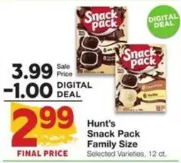 Amigos United Hunt's Snack Pack offer