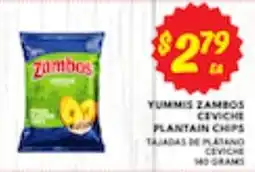 Ideal Market Yummis Zambos Ceviche Plantain Chips offer