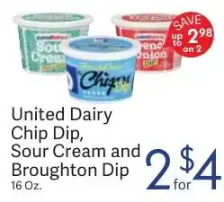 Riesbeck United Dairy Chip Dip, Sour Cream and Broughton Dip offer