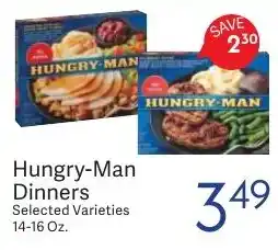 Riesbeck Hungry-Man Dinners offer