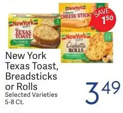Riesbeck New York Texas Toast, Breadsticks or Rolls offer