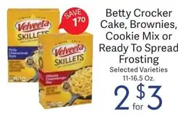 Riesbeck Betty Crocker cake, brownies, cookie mix or ready to spread frosting offer