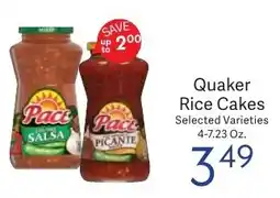 Riesbeck Quaker Rice Cakes offer