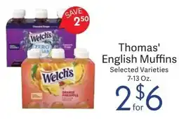 Riesbeck Welch's English Muffins offer