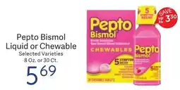 Riesbeck Pepto Bismol Liquid or Chewable offer
