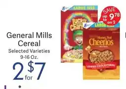 Riesbeck General Mills Cereal offer
