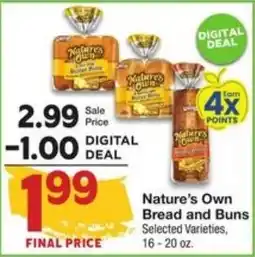 Amigos United Nature's Own Bread and Buns offer