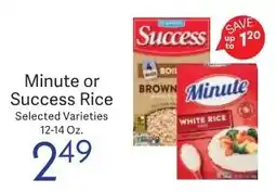 Riesbeck Minute or Success Rice offer