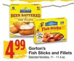 Amigos United Gorton's Fish Sticks and Fillets offer
