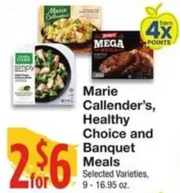Amigos United Marie Callender's Healthy Choice and Banquet Meals offer