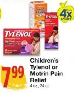 Amigos United Children's Tylenol or Motrin Pain Relief offer