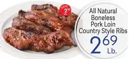 Riesbeck All Natural Boneless Pork Loin Country Style Ribs offer