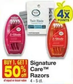 Amigos United Signature Care Razors offer
