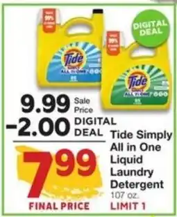 Amigos United Tide Simply All in One Liquid Laundry Detergent offer