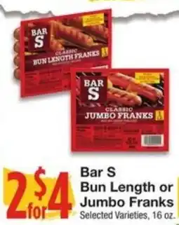 Amigos United Bar S Bun Length or Jumbo Franks offer