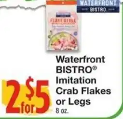Amigos United Waterfront Bistro Imitation Crab Flakes or Legs offer