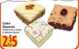 Amigos United Cake Squares offer
