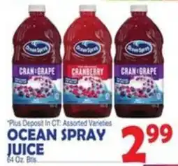 Bravo Supermarkets Ocean Spray juice offer