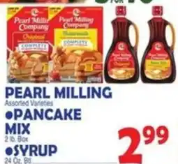 Bravo Supermarkets Pearl Milling pancake mix offer