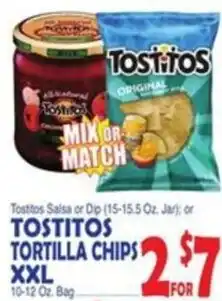 Bravo Supermarkets Tostitos salsa or dip or tostitos tortilla chips xxl offer