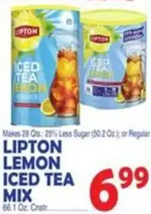 Bravo Supermarkets Lipton Lemon Iced Tea Mix offer