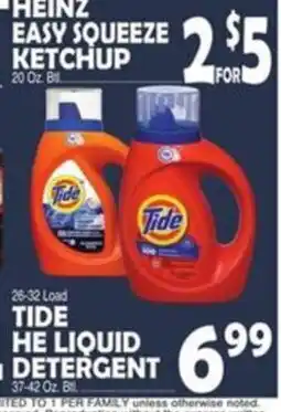 Bravo Supermarkets Tide liquid detergent offer