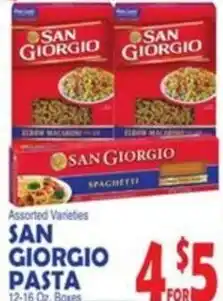 Bravo Supermarkets San giorgio pasta offer
