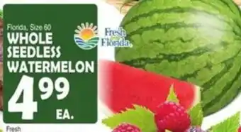Bravo Supermarkets Whole seedless watermelon offer