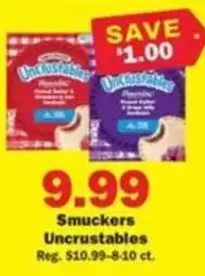 Schnucks Smuckers Uncrustables offer