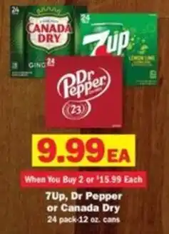 Schnucks 7up, Dr Pepper or Canada Dry offer