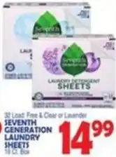 Bravo Supermarkets Seventh sheets laundry detergent sheets offer