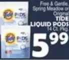 Bravo Supermarkets Tide liquid pods offer