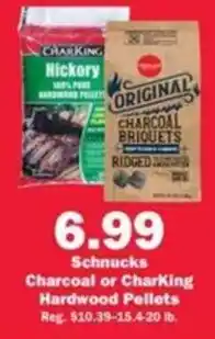 Schnucks Charcoal or Charking Hardwood Pellets